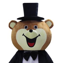 2019 Hot sale black teddy bear Mascot Costume lovely bear mascot costume for Halloween fancy dress