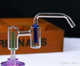 Double filtration pot approach Wholesale Glass bongs Oil Burner Glass Water Pipes Oil Rigs Smoking Free