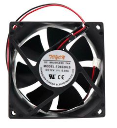 Free shipping new original TD8020LS 12V 0.08A 8CM 80 * 80 * 20MM 2 wire quiet fan cooling fan