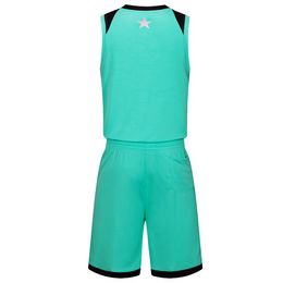 2019 New Blank Basketball jerseys printed logo Mens size S-XXL cheap price fast shipping good quality Teal Green T004AA1n