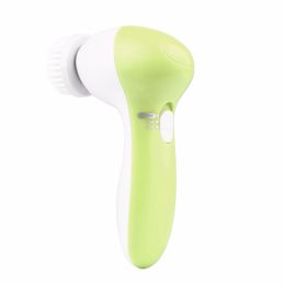 Drop shipping1 Set 5-in-1 Electric Wash Face Machine Facial Pore Cleaner Body Cleaning Massage Mini Skin Beauty Massager Face Washing Brush