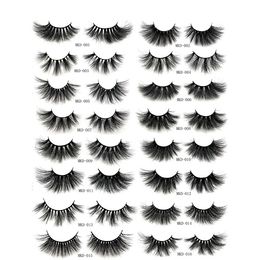 25mm Mink 5D Eyelashes Big Eye lashes 1 Pair Thick Long Individual Handmade NaturalExtension