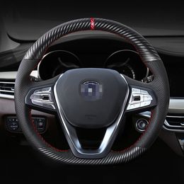 Top Leather Steering Wheel Hand-stitch on Wrap Cover For changan CS55 CS75 CS35