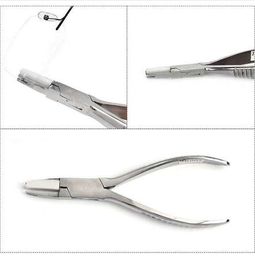 Professional Stainless Steel Nylon Jaw Pliers Frame Adjusting for Rimless Eyeglass Repair and DIY Jewellery Tools