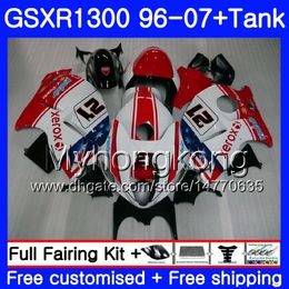 Body For SUZUKI Hayabusa GSXR 1300 GSXR1300 Red White 96 97 98 99 00 01 07 333HM.27 GSX R1300 1996 1997 1998 1999 2000 2001 2007 Fairing