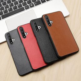 Genuine Leather Cover for Huawei Honor Mate P20 P30 Pro LiteCase Concise Back Cases Cover Luxury Phone Shell