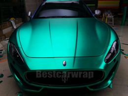 Satin chrome Tiffany Vinyl Car Wrap Film with Air bubbles with low tack glue like 3M quality 1.52x20m/Roll
