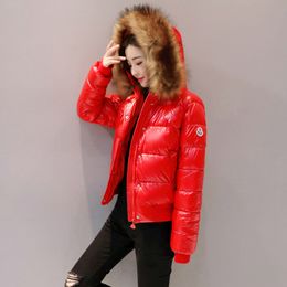 Donna Nuovi Collo in Pelliccia Trapuntato Imbottito BUBBLE Giacca Imbottita Oro Cerniera Cappotto spessa