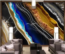 Custom wallpapers classic painting wallpaper Modern luxury abstract marble wallpapers TV background wall