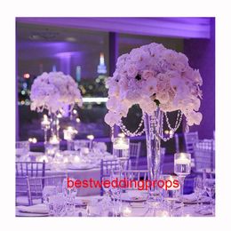 New style Antique Decoration Height Round Shape Cylinder clear wedding Flower Vase best01184