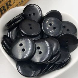 300 pcs black New 20mm 2 holes Plastic Button/Sewing lots Mix-Free Shipping PT275