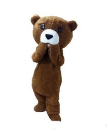 2018 High quality tedy costume adult fur teddy bear mascot costume free shipping