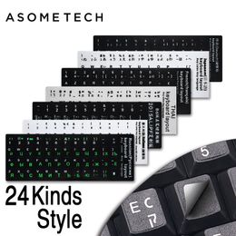 New Computer Portuguese Keyboard Stickers Letters Alphabet Desktop Scrub Model
