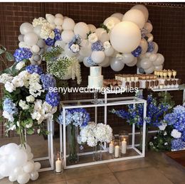 Modern Clear decorate acrylic with mental stand wedding table Acrylic Bridal table / acrylic Sweetheart table senyu0433