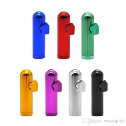 New Convenient Bullet Pipe Smoke Tool Metal Miniature Snuff Device