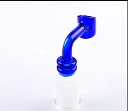 New blue oblique small cup cigarette holder , Wholesale Glass bongs Oil Burner Glass Pipes Water Pipe Oil Rigs Smoking Free Shipping