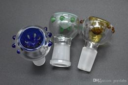 Heady 14mm 18mm male female tobacco bowl dragon glass bowl for glass bong water pipe for oil rig glass bongs dry bowl free shipping