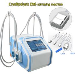 arrival body slimming device cryolipolysis fat freezin machine with 4pcs flat ems cryo handles
