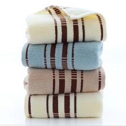 Cotton Jacquard Towel 110gThick Soft Absorbent Home Bathroom Hotel For Adults Stripe Towels