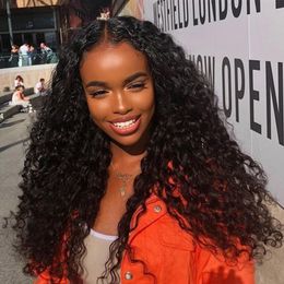 Ishow Brazilian Human Hair Bundles with Lace Closure For Women Girls All Ages 8-28inch Natural Black Colour 8A Peruvian Virgin 4 PCS Malaysian Deep Curly