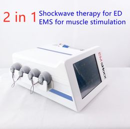Extracorporeal shock wave therapy equipment / EMS shockwave therapy machine for erectile dysfunction and muscle stimulate with shockwave ems