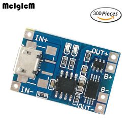 Freeshipping 300pcs Micro USB 5V 1A 18650 TP4056 Lithium Battery Charger Module Charging Board With Protection Dual Functions 1A Li-ion