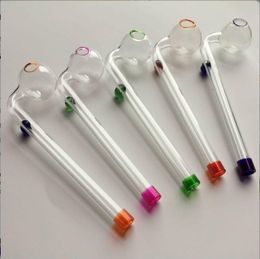 6.1Inch Pyrex Glass Oil Burner Pipe Colored Thick Glass Hand Pipe Clear Smoking Pipes with Different Balancer Water Pipe Smoking Accessories