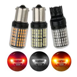 50pcs 12-30V 1156 1157 7440 7443 3014 144smd auto led bulb turning reversing brake signal parking clearance car led light lamp