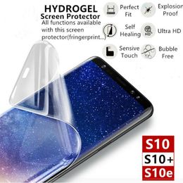 Hydrogel Film screen protector Full Cover For iphone15 14 13 7 8 plus xr Note 20 S22 AQUA protector not tempered glass