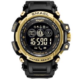 Men Digital Wrist watches LED Display SMAEL Watch for male Digital clock Men Sport Watches Big Dial 8018 Wtaerproof Men Watches329q