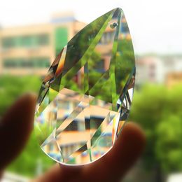 Freeshipping 30pcs 63mm Angle Tear Drop Transparent K9 Crystal Chandelier Pendants Shiny Suncatchers Christmas Tree Decoration Accessories