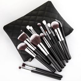 Professional 15pcs Makeup brushes Set kit contour Foundation Eyeshadow Powder Lip Blush Brush Soft Synthetic Hair make up brush tools