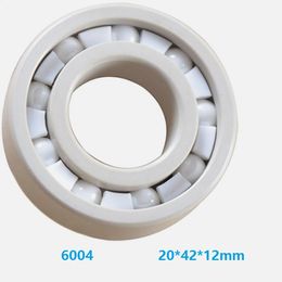 6pcs/10pcs 6004 ZrO2 full Ceramic bearing 20x42x12mm Zirconia Oxide Ceramic deep groove ball bearings 20*42*12mm