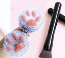 Cat's paw makeup brush loose powder foundation brush new single makeup tool paw paw honey free DHL