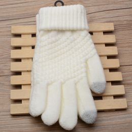 Fashion-Colors Warm Imitation Cashmere Knitted Men Mittens Winter Gloves Warm Lovely Fashion Winter Gloves Mittens