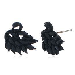 Wholesale-Personality Fashionable Earrings Student Earrings Temperament Simple Three-dimensional Black Swan with Earrings