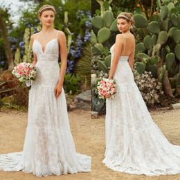 Dresses Kitty Chen A Line Bohemia Lace Appliqued Bridal Gowns Sweep Train Sexy Boho Wedding Dress ppliqued