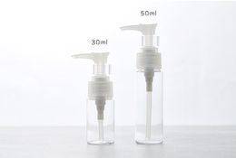 Refillable Protable 30ml 50ml Soap Shampoo Lotion Foam Water Plastic Pressed Pump Spray Bottle Refillable Bottle SN29