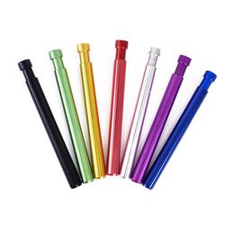 Newest Colourful Metal Mini Philtre Cigarette Holder Portable Spring Mouthpiece One Hitter Innovative Design Handpipe Smoking Tube DHL Free