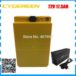 2000W 72V Lithium ion battery 72V 17.5AH 17AH Ebike scooter battery use 3500mah 35E cell 30A BMS with 84V 2A Charger