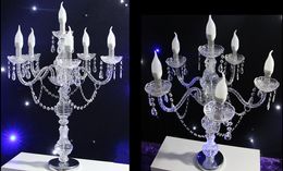 New style party/event/wedding decor new products white led acrylic crystal column best0787