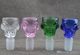 Multiple Colour bubble head Wholesale Glass Bongs Accessories, Glass Water Pipe Smoking, Free Shipping