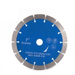 Wholesale Cheap Diamond Stone Cutter 7 Inch 180mm Sintered Hot Press Diamond Blades Cutting Wheel for Granite Marble 10PCS