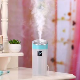 300ml Air Humidifier USB Air Purifier Freshener LED Aromatherapy Diffuser Mist Maker For Home Auto Mini Car Humidifiers Gift Humidificador De Aire