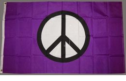 3x5 Purple Peace Symbol Flag 90*150cm Polyester Printed Flying Hanging Any Custom Style Indoor Outdoor Decoration