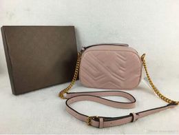 luxury Women Marmont Messenger Bag Long Chain PU Leather Designers Shoulder Bags Ancient Gold Chain Waist GG Handbags Totes Hobos