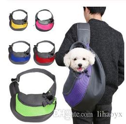 Pet Outdoor Travels Handbag Pouch Meshs Single Shoulders Bag Sling Mesh Comfort Travel Tote Shoulder Bag dc539