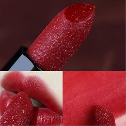 78pcs/lot DHL Glitter Lipstick 13 Colour Matte Red Lips Makeup Waterproof Shimmer Lip Stick Nude Matt Purple Long Lasting Lipsticks