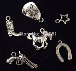 50Pcs//set Purple Unicorn small horse pendant enamel alloy accessory 21x15mm