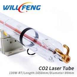 Will Fan Yong Li R7 130W 150w Co2 Laser Tube Length 1650mm Diameter 80mm For Cutter Engraving Machine